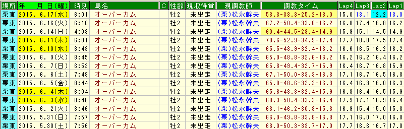 オーバーカム調教