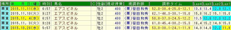 エアスピネル調教 (1)