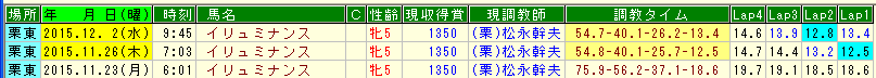 イリュミナンス調教