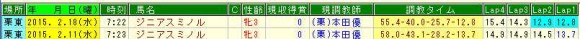 ジニアスミノル調教