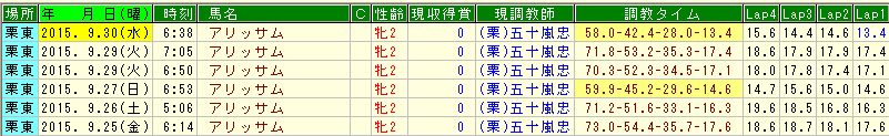 アリッサム調教 (1)