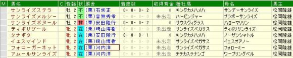 サンライズ2歳