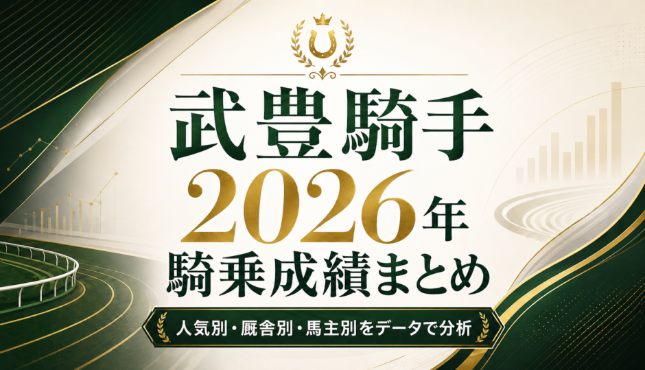 武豊2026年騎乗成績